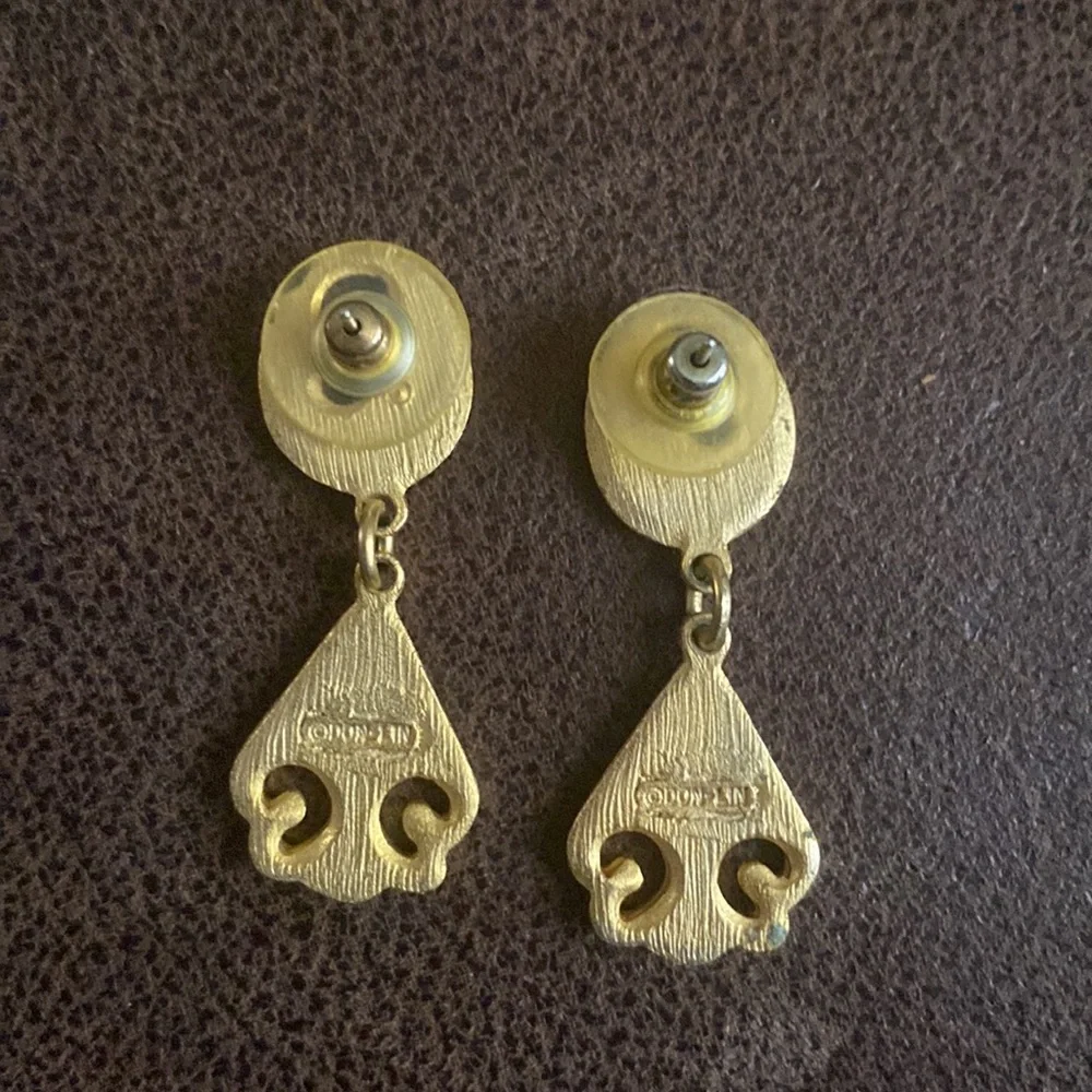 Vintage Signed DON-LIN dangle earrings